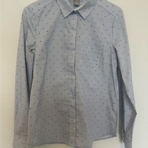 Women’s Blue Polka Dot Shirt
